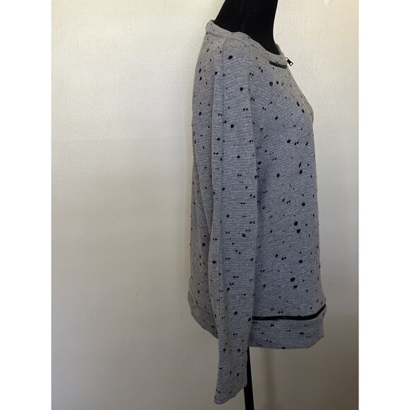 Robert Rodriguez Gray Pullover Top Size M Gray Long Sleeve Pullover Top - Picture 2 of 16